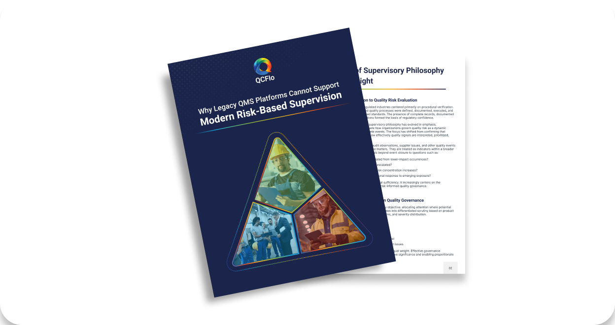 The Architectural Mismatch: Why Legacy QMS Platforms Cannot Support Modern Risk-Based Supervision