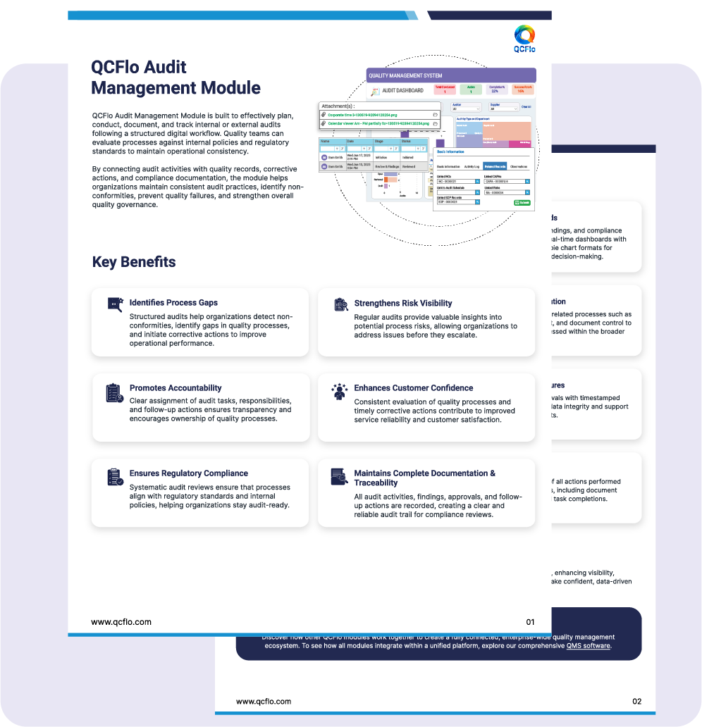 Audit Management Module Data