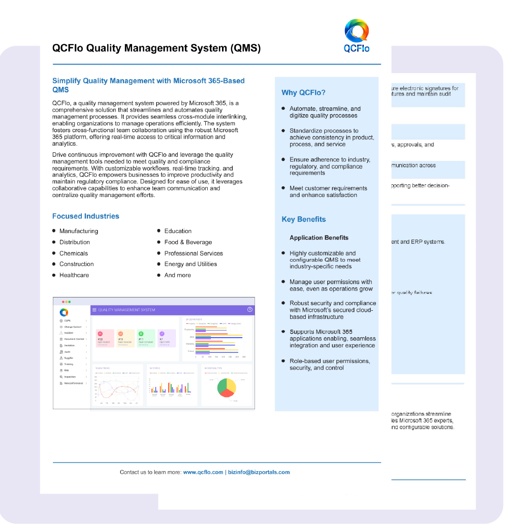 QCFlo Datasheet