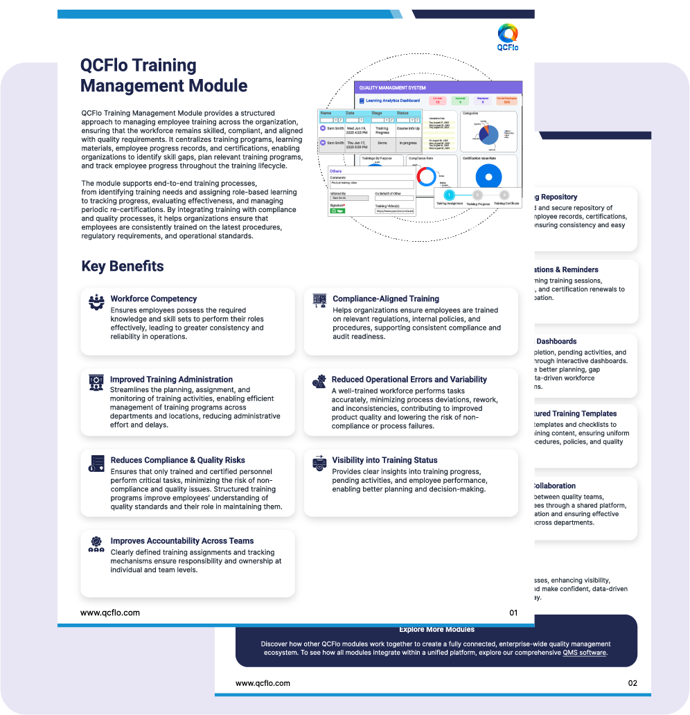 Biz Datasheet- Training Management Module