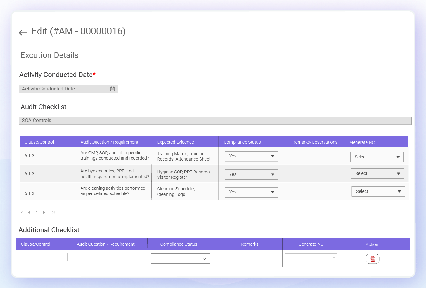 Internal Audit Management