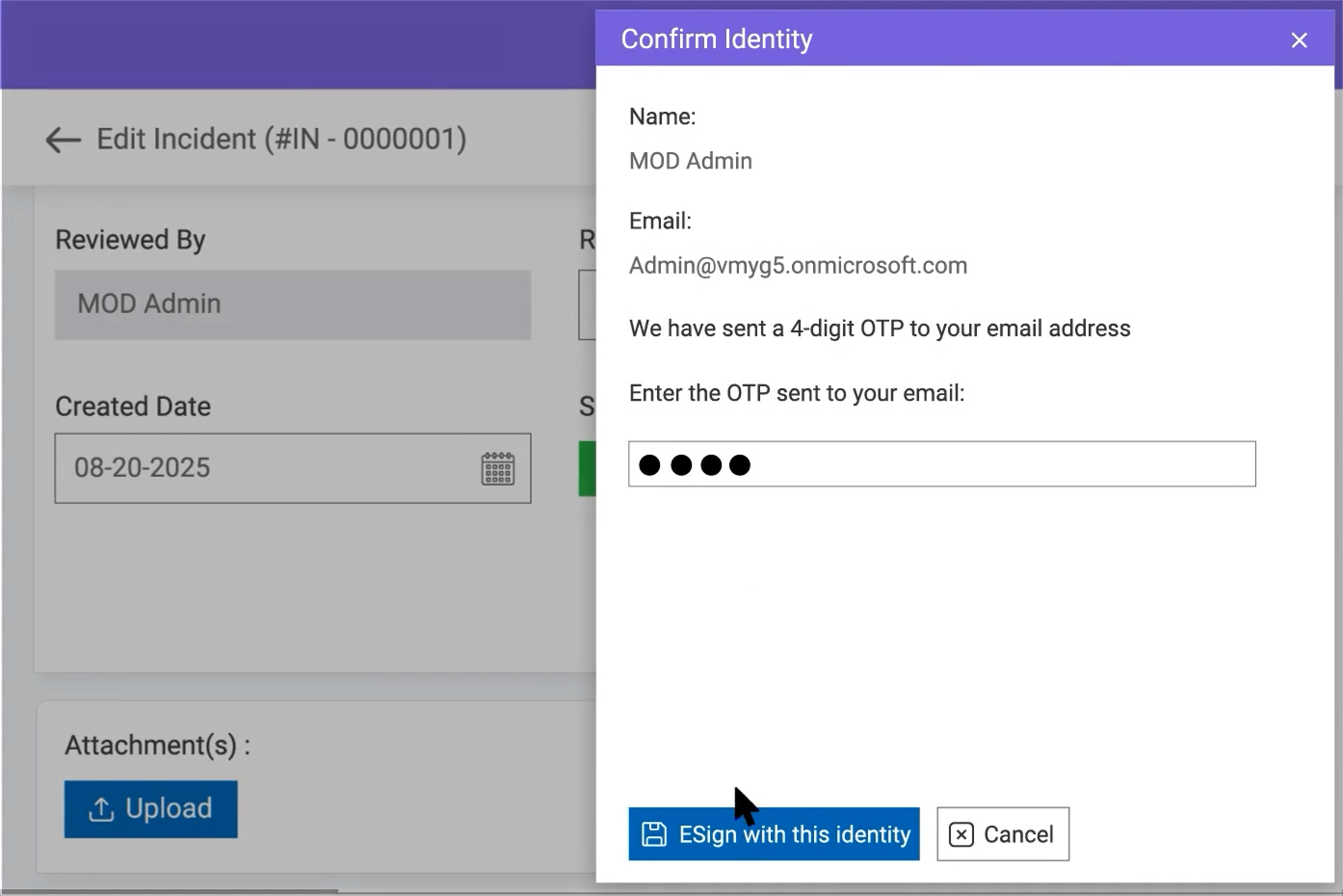 Sign Instantly with OTP Verification